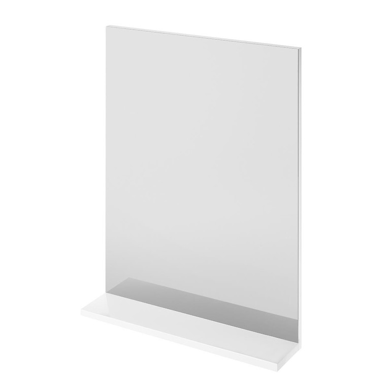 Kúpeľnové zrkadlo MELAR 50x65 cm s polickou biele